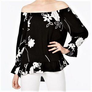 INC Embroidered Off-The-Shoulder Top - NWT